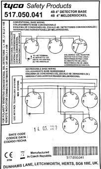 4B4 517.050.041 Tyco адаптер пожарного извещателя