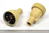 Ш2-41 2P+E 10A IP56 вилка судовая Ш2-41 2P+E 10A IP56 вилка судовая
