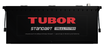 6СТ-190.4 L 190Ah TUBOR STANDART аккумулятор свинцово-кислотный