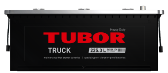 6СТ-225.3 VL 225Ah TUBOR TRUCK аккумулятор свинцово-кислотный
