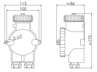 JSN2-4 2P+E 10A 250V IP56 АМЭО розетка судовая с выключателем