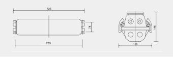 FPC20-2E 2х18W 110VAC G13 IP56 АМЭО светильник люминесцентный аварийный