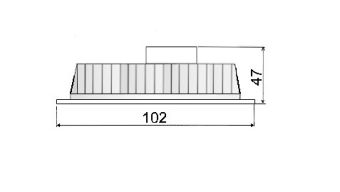 DA-122AD-120813 10W 12VDC IP56 3000K АМЭО светильник светодиодный встраиваемый